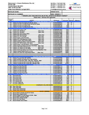 Fema mva - Web Order Form 1415xls