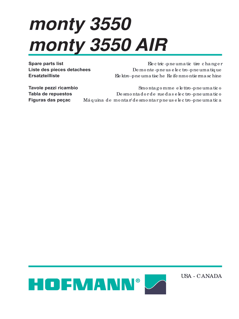 Lista De Repuestos Monty 3550 Y 3550 AIR Gu a Completa 2025 DocHub