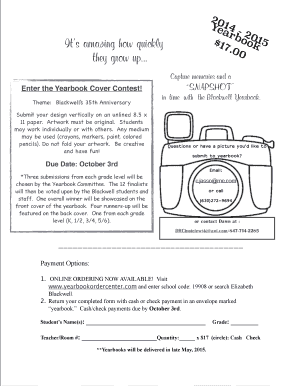 Ybook order form 2014 - blackwell sd54