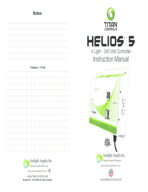 Theater resume template - Notes Helios 4 Light - 240 Volt Controller Instruction Manual