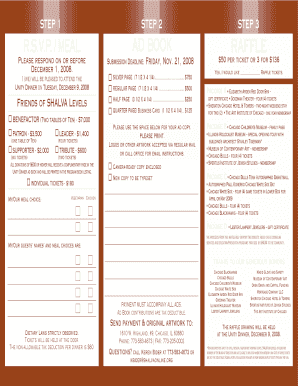 STEP 1 STEP 2 STEP 3 RSVP MEAL RAFFLE - shalvaonline