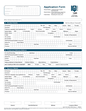 iq academy assignment sheet