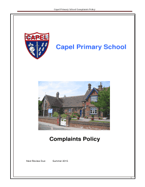 Capel Primary School Complaints Policy