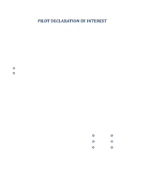 Declaration of Interest Form - Olivine