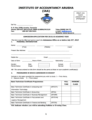 Institute of accountancy arusha (iaa)