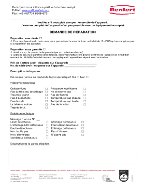 Renvoyez nous sil vous plat le document rempli