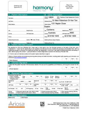 Pat test results sheet - test harmony