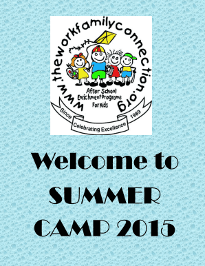 Welcome to SUMMER CAMP 2015 - The Work-Family Connection - theworkfamilyconnection