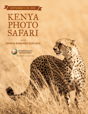 Kenya photo safari - Gerlach Nature Photography