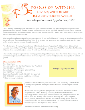 PM flyer Georgia - The Institute for Poetic Medicine - poeticmedicine