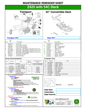 Z425 with 54C Deck - GreenPartStore