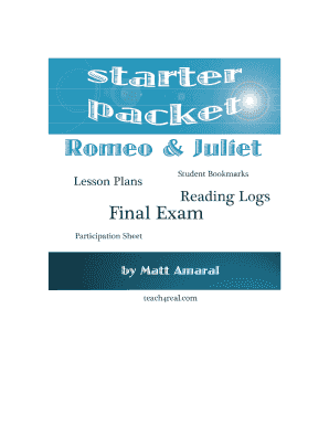 Fillable Online Romeo And Juliet Bteach4realb Fax Email Print Pdffiller Fillable Online Romeo And Juliet Bteach4realb Fax Email Print Pdffiller
