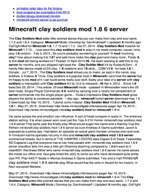 minecraft clay soldiers server