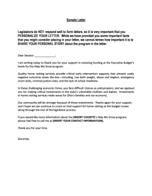 Sample proposal letter to supply products - Sample Letter Legislators do NOT respond well to form - theohiopartnership