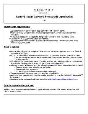 4 0 gpa scale - Application must be sponsored by local Sanford Health Network facility - sanfordchamberlain