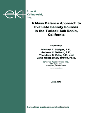 Cv for masters application - Salt Balance Paper on Turlock Subbasin EKI - cv-salts - cvsalinity