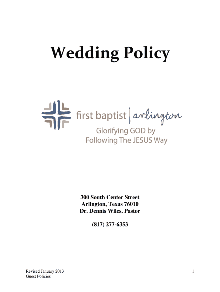 Your Wedding at First Baptist Church Arlington Texas Preview on Page 1