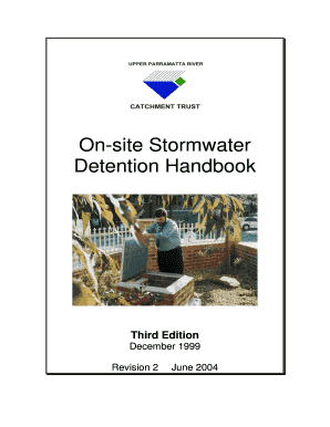 on site stormwater detention handbook