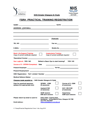 Certificate of analysis format - Practical Registration Form 1.doc - www2 sandyford