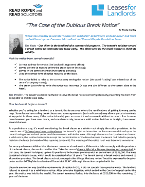 Break clause in contract picture