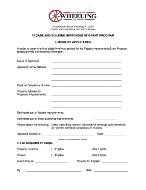 FAADE AND BUILDING IMPROVEMENT GRANT PROGRAM ELIGIBILITY