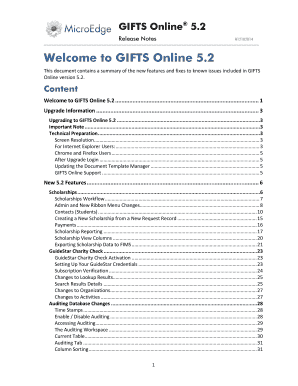 GIFTS Online 5.2 Release Notes - Blackbaud