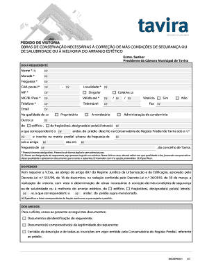 Pedido de vistoria obras de conserva o necess rias corre o de ...