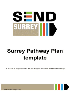 Surrey Pathway Plan template - wealdprimaryschool co