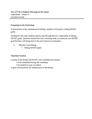 The ADVICE Method: Planning for the Future