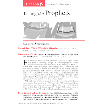 Testing the Prophets