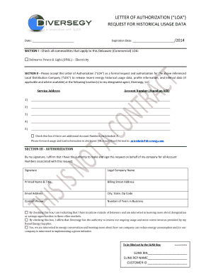 Formal letter example - LETTER OF AUTHORIZATION LOA REQUEST FOR HISTORICAL