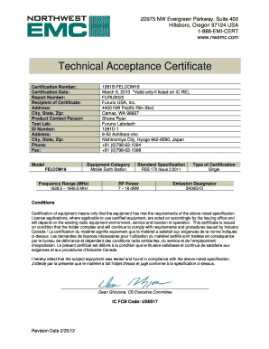 FR411 Technical Acceptance Certificatedoc