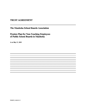 Sample tedra agreement - Trust Agreement Revised December 2011 finalDOC - mbschoolpension