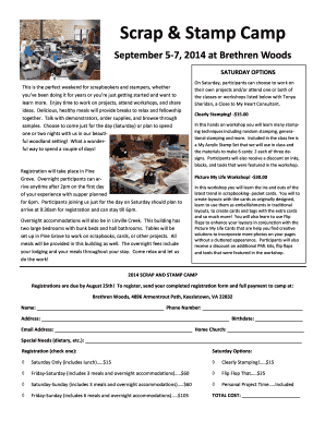 Scrap Stamp amp - Brethren Woods Camp and Retreat Center - brethrenwoods