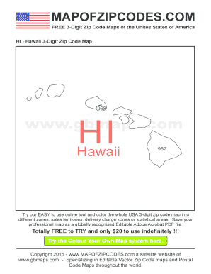 Zip-code-map-pdf-template A bespoke usa zip code map designed to incorporate the corporate colour scheme of the company thats shown on the map Giving customers the very best first impression and providing them with an extremely useful