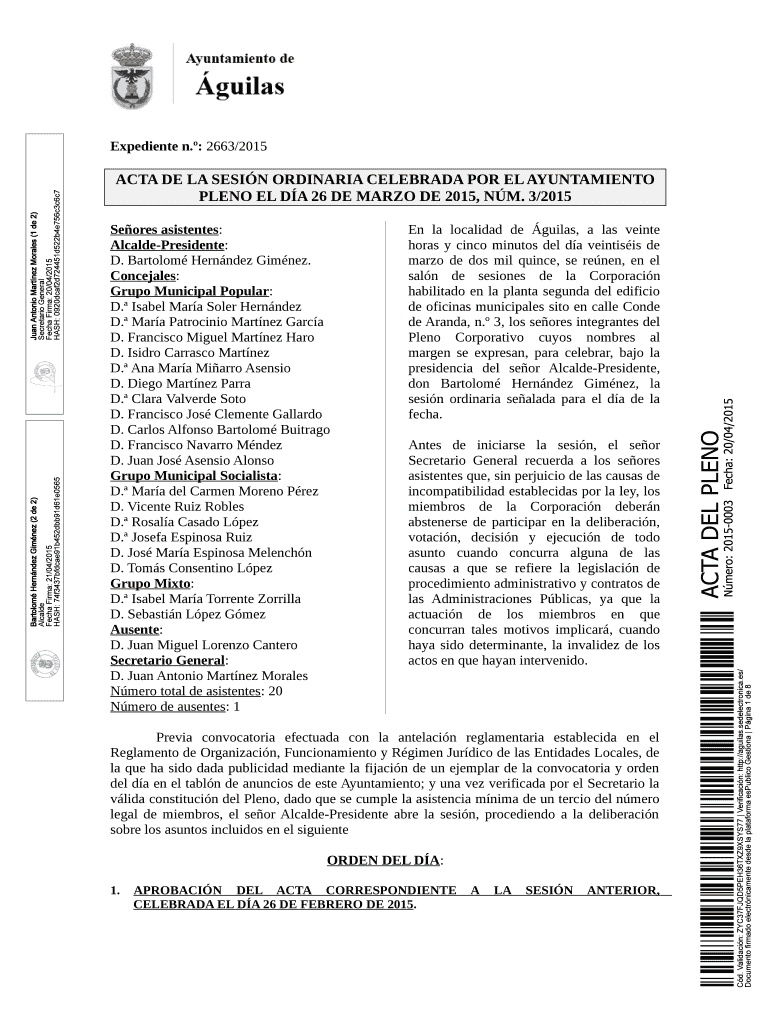 horas y cinco minutos del da veintisis de Vista previa en la página 1