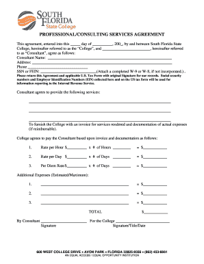 Professional/Consulting Services Aggreement (PDF) - South Florida ... - ns1 southflorida