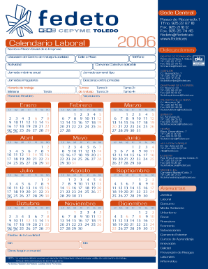 Paseo de Recaredo 1 fedeto fedetoes Calendario Laboral