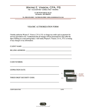 Fillable Online Visa.MC.Authorization.Form.docx Fax Email Print - pdfFiller