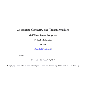 Coordinate plane blank pdf - Coordinate Geometry and Transformations - Harbor Charter - harborcharterschool