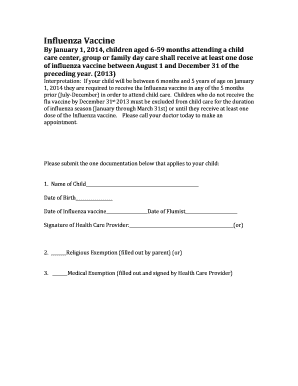 Editable flu vaccine religious exemption letter - Fill Out ...