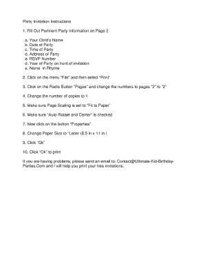 Fill Out Pertinent Party Information on Page 2