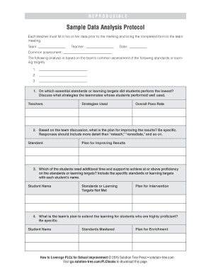 Sample Data Analysis Protocol - soltreemrls3s3-us-west-2
