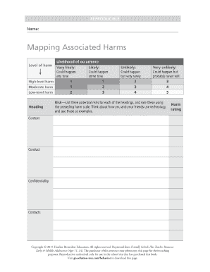 Fillable Online Mapping Associated Harms Fax Email Print - pdfFiller