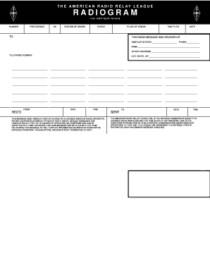 Radiogram Message Form Training - Sacramento Valley - sacvalleyares