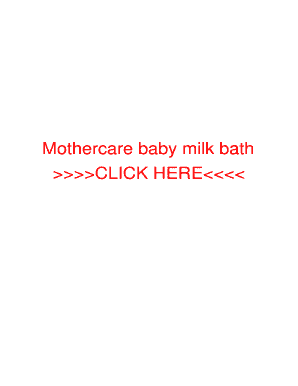 mothercare baby milk bath