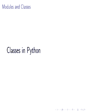 Modules and Classes - bunibobbitb - biocomp unibo