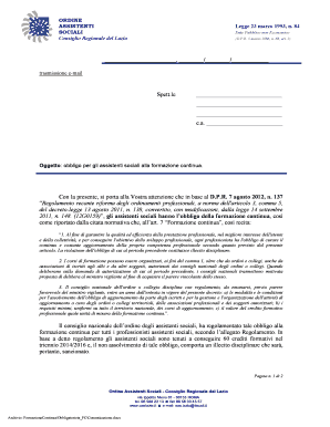 Clicca qui - Consiglio Regionale Ordine Assistenti Sociali Lazio - oaslazio