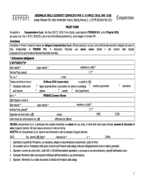 PROXY FORM FERR 16 ITA