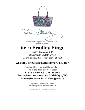 Bingo Flyer 1 - bJoppatowneb Recreation Council - joppatowne